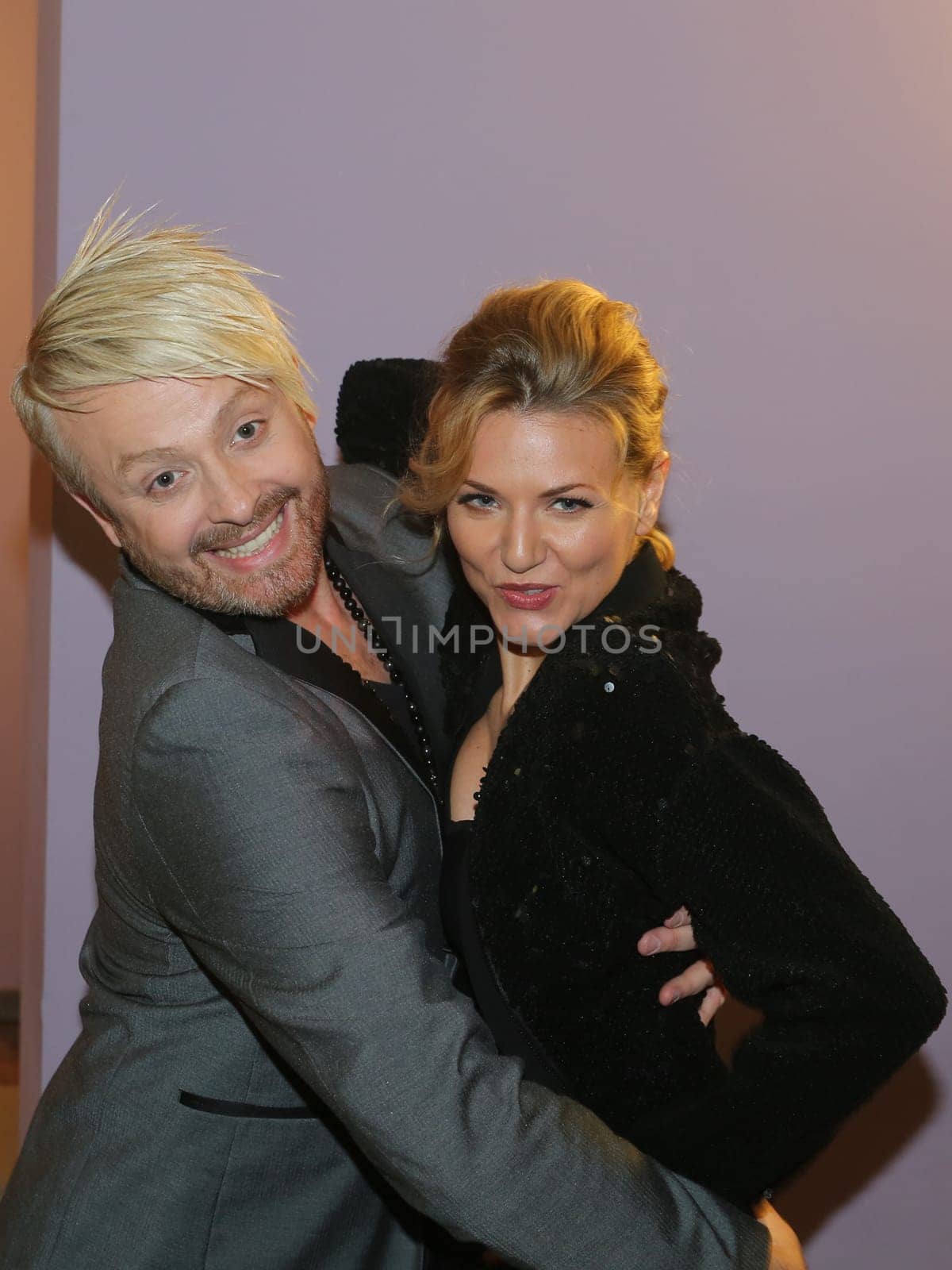 Singer Ross Antony and singer Ella Finally at the Advent Festival of 100,000 Lights 2016 in Suhl