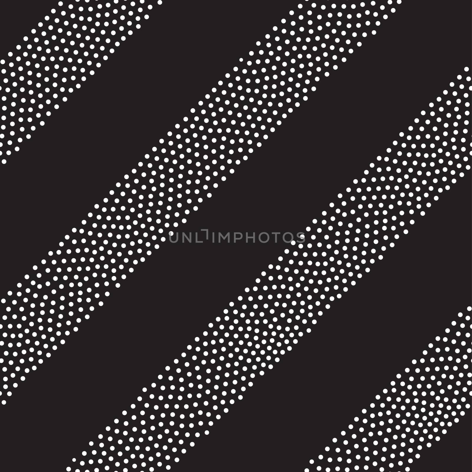 Vector geometric seamless pattern. Repeating abstract stripes gradation in black and white. Modern halftone lines design, pointillism