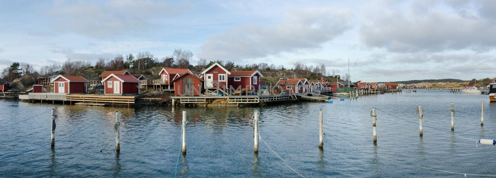 one panorama picture of Eskils Chanel in sweden westcoast