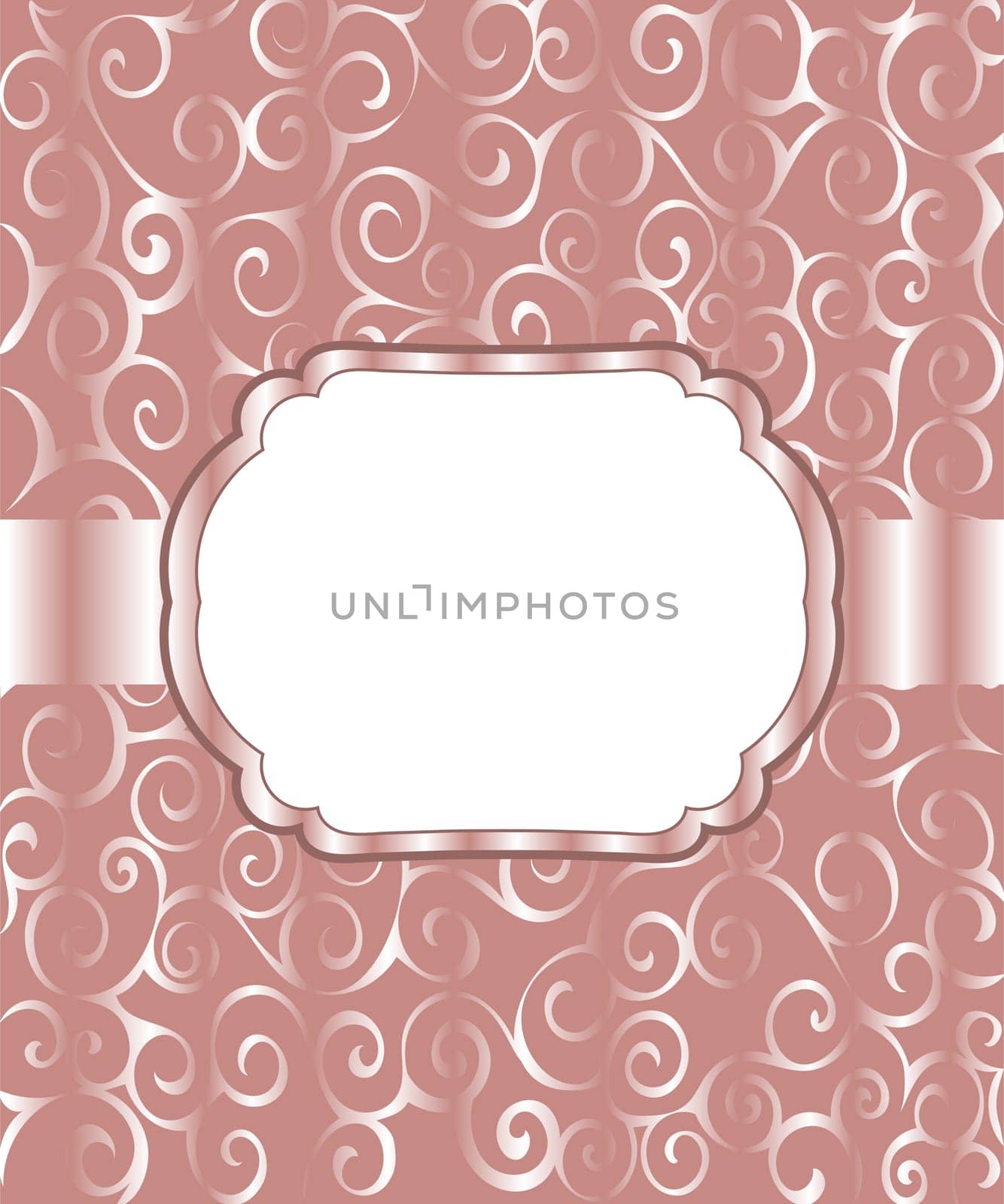 Vintage frame background invitation ornament. Vector  illustration.