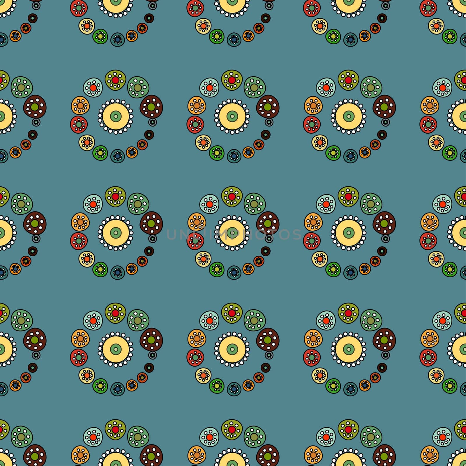 Bright Varicolored seamless pattern background. Vector illustration.