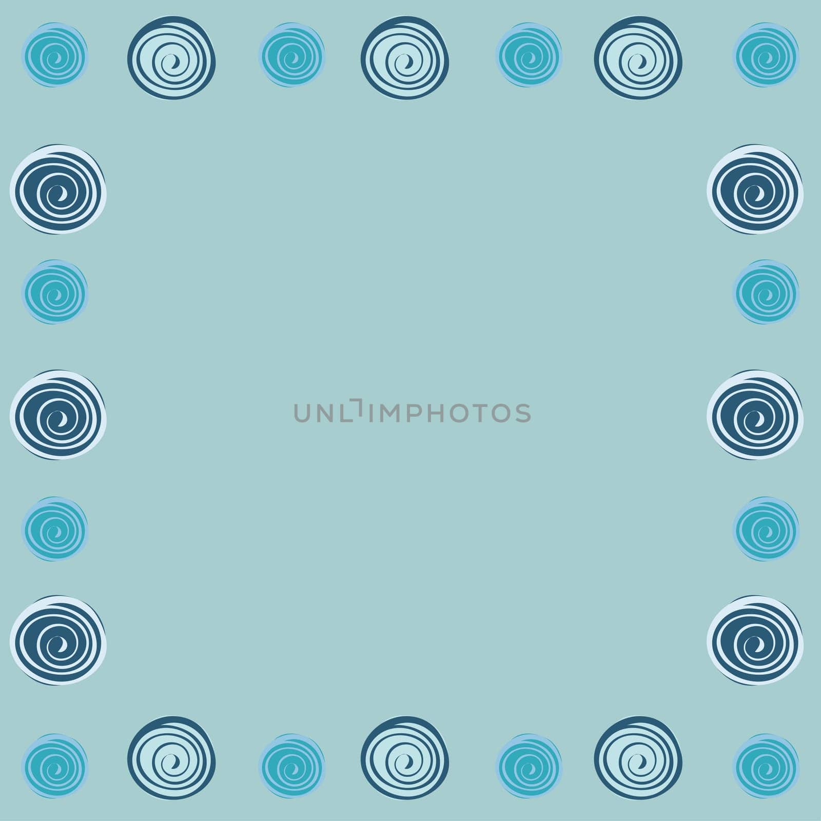 Abstract frame background pattern. Vector illustration circles.