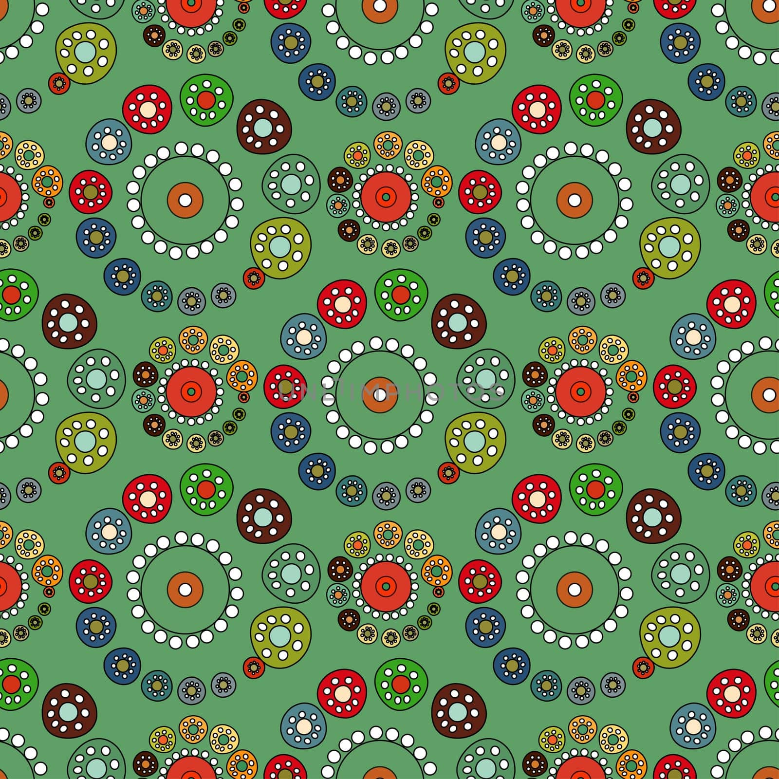 Bright Green seamless pattern. Vector illustration background.