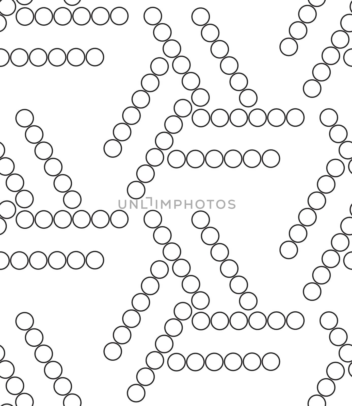 Vector seamless pattern. Modern geometric texture. Repeating abstract background. dots, circles linear ornament