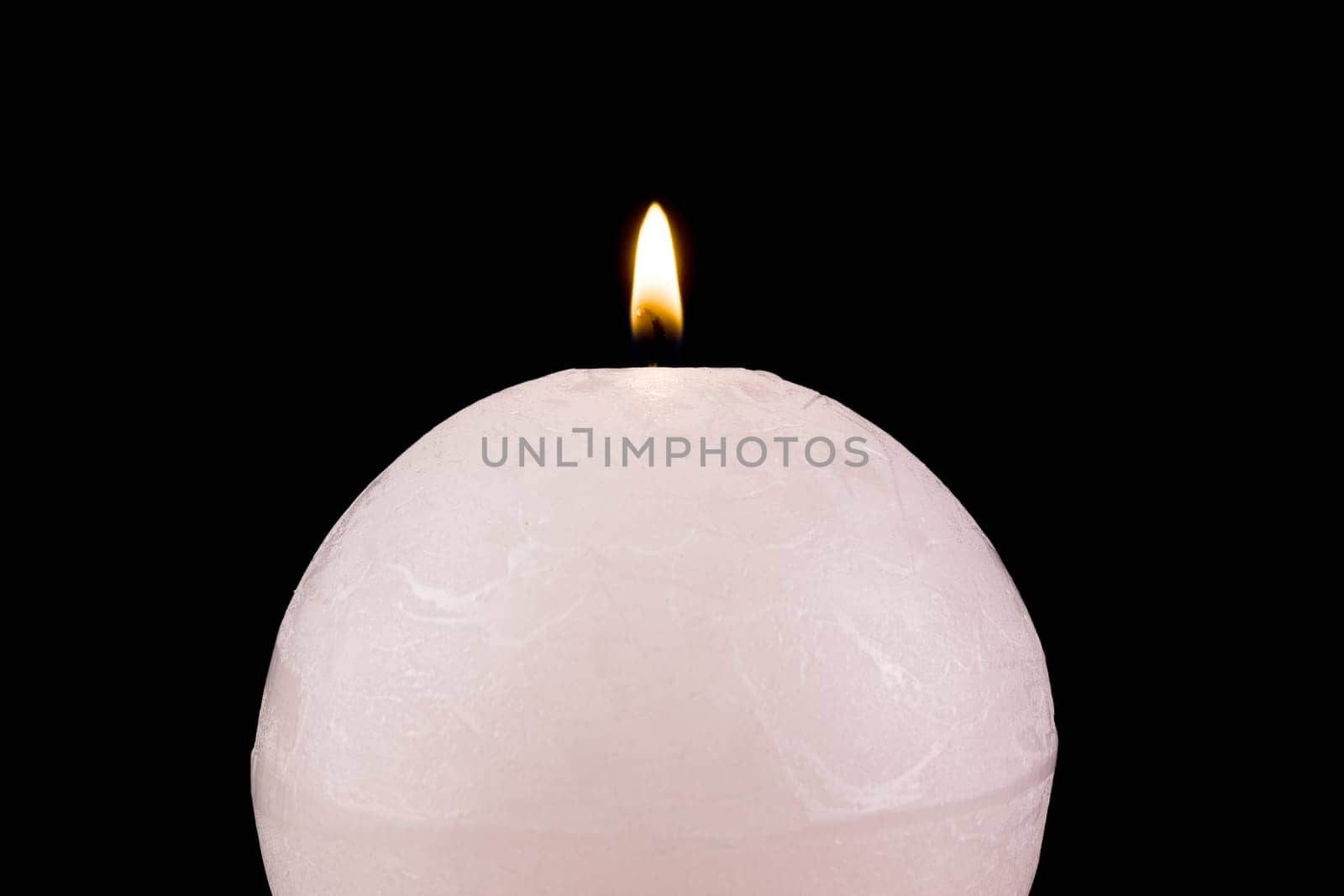 Candle ball,Christmas light against a black background