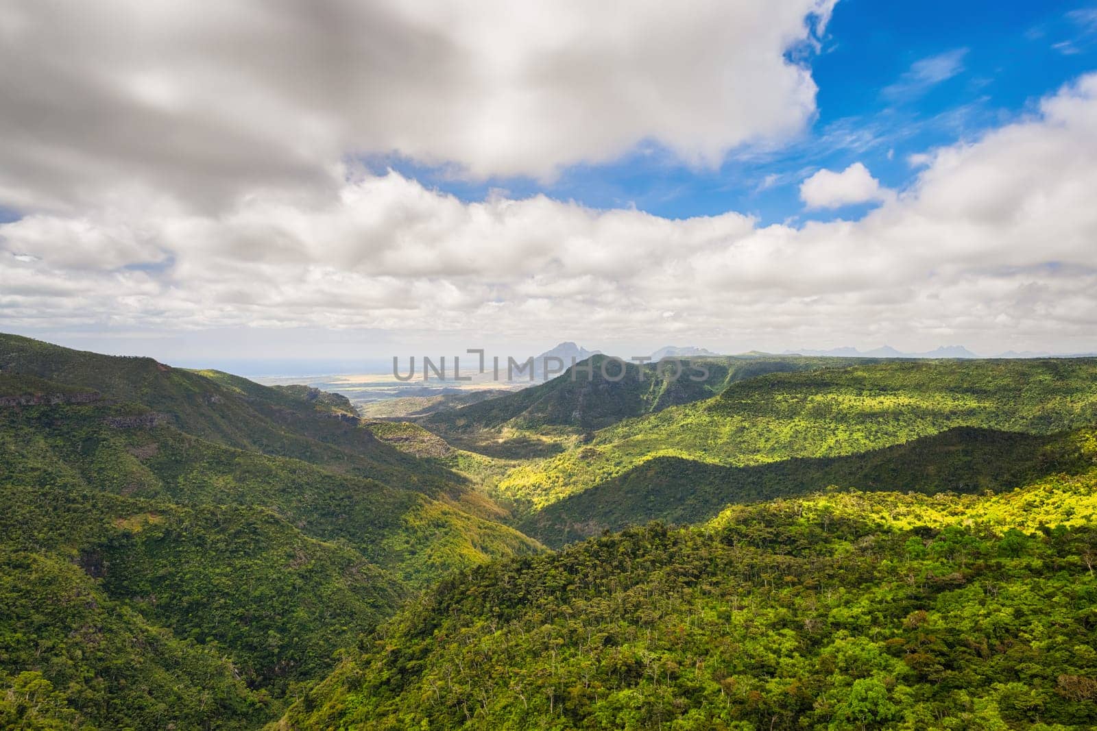 View from the Gorges viewpoint. Black River Gorges national park. Mauritius.