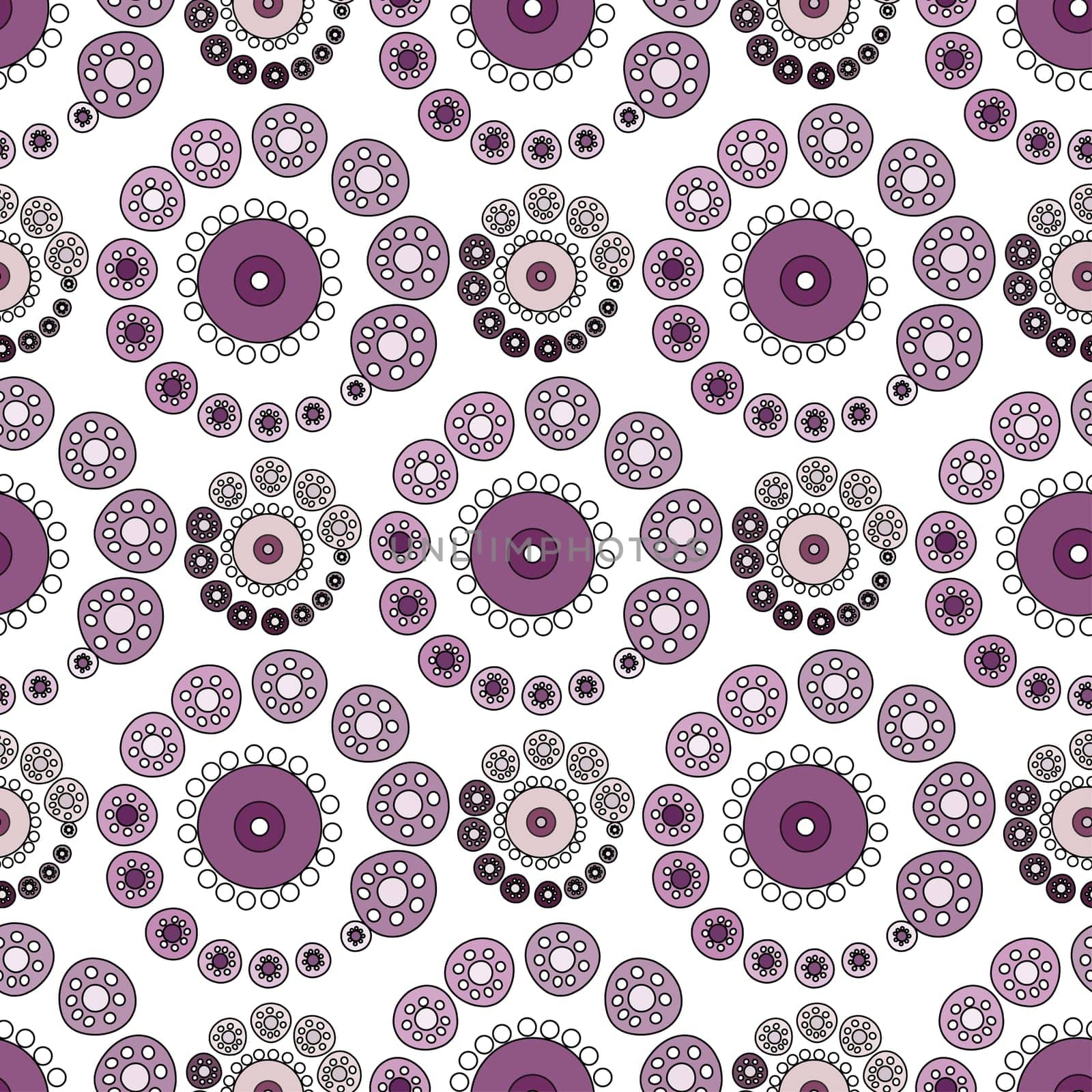 Bright Varicolored seamless pattern white background. Vector illustration.