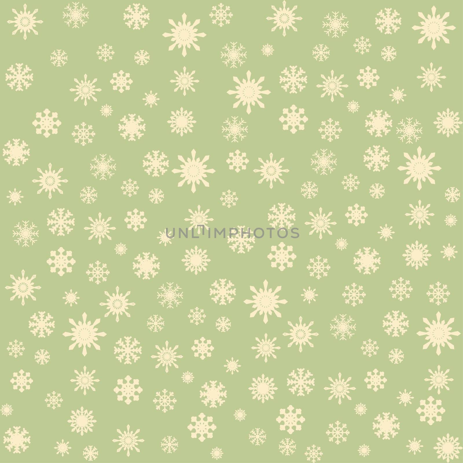 Christmas snowflakes seamless background. New year vector illustration.