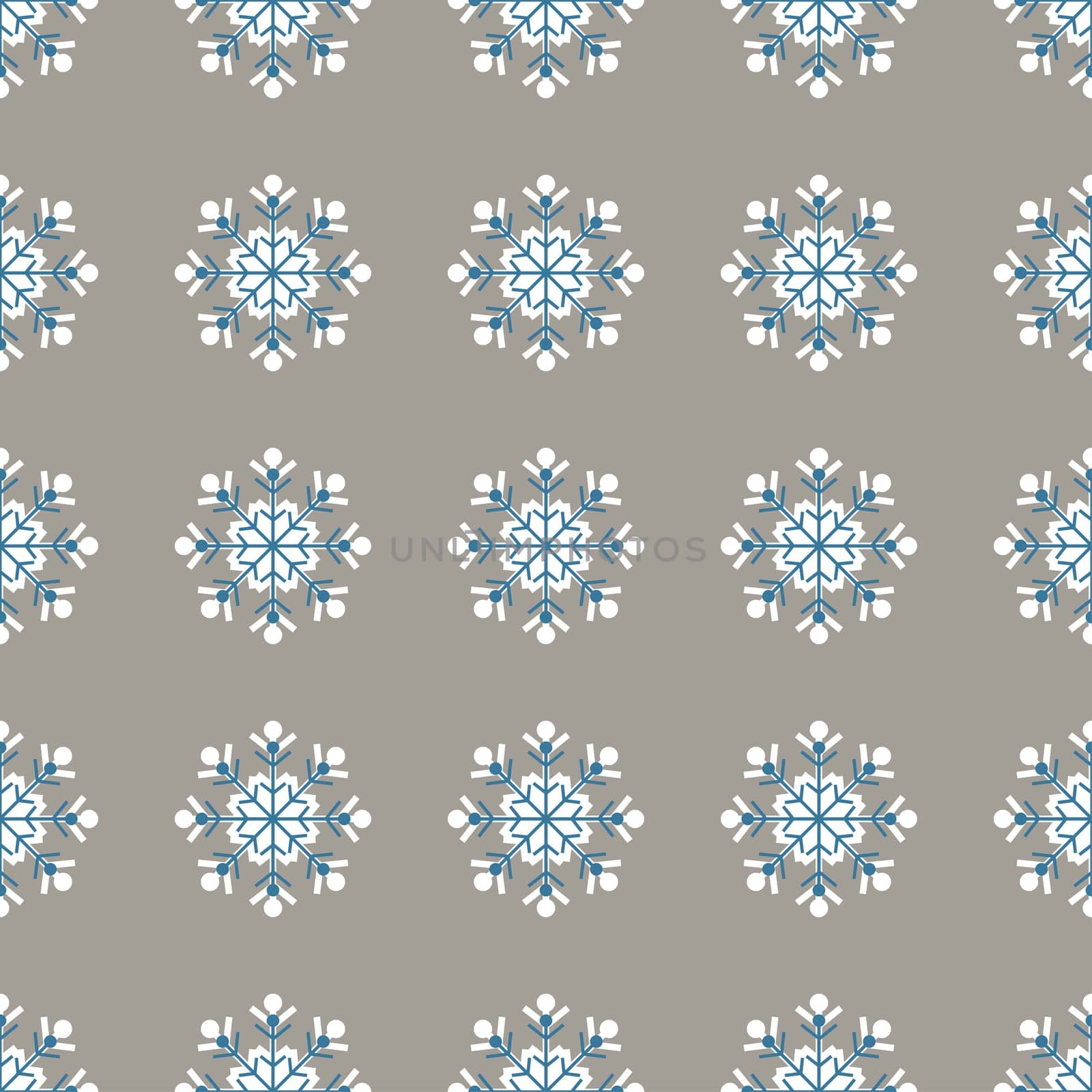 Christmas snowflakes seamless background. New year vector illustration.