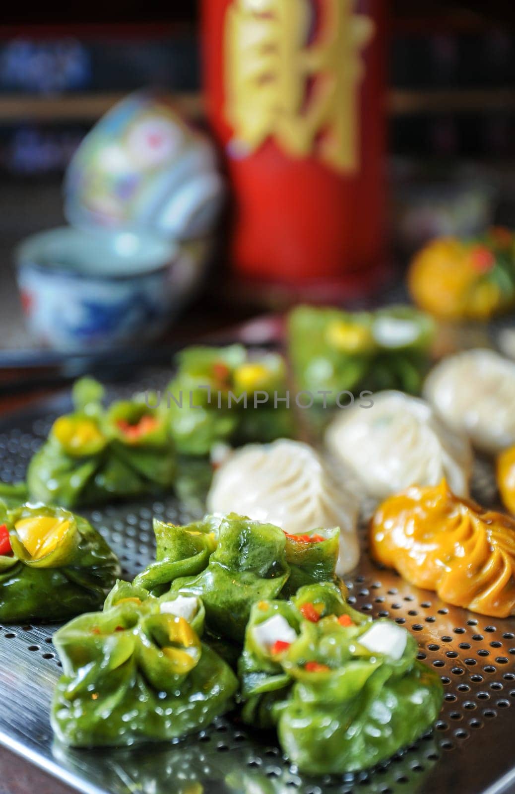 Variety of Dim Sum cuisine