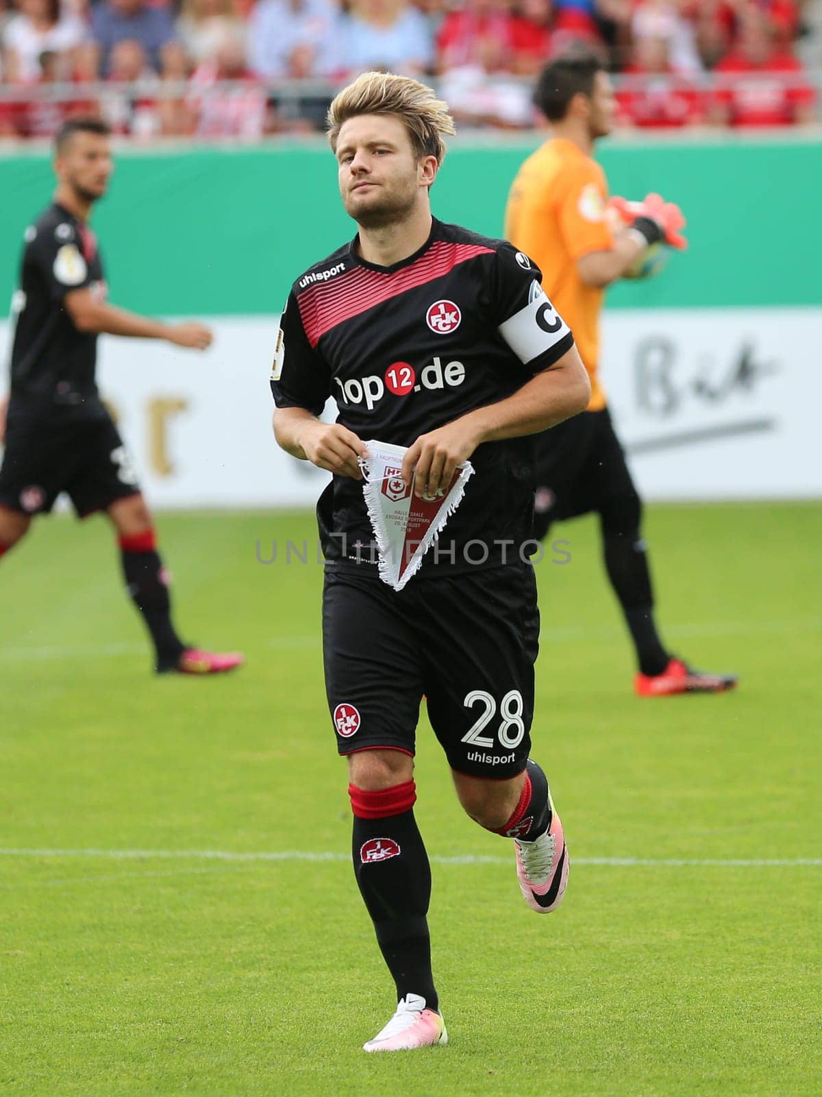Daniel Halfar (1.FC Kaiserslautern) at the DFB-Pokal 2016/17 - 1st round - Hallescher FC against 1.FC Kaiserslautern