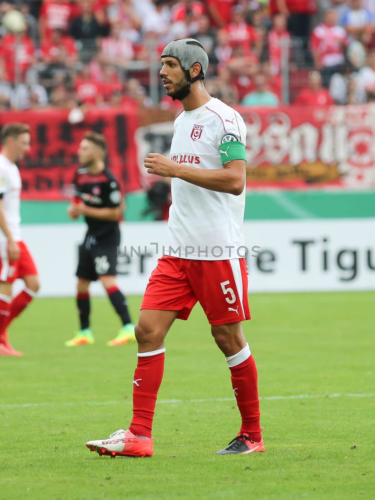 Klaus Gjasula (Hallescher FC) at the DFB-Pokal 2016/17 - 1st round - Hallescher FC against 1.FC Kaiserslautern