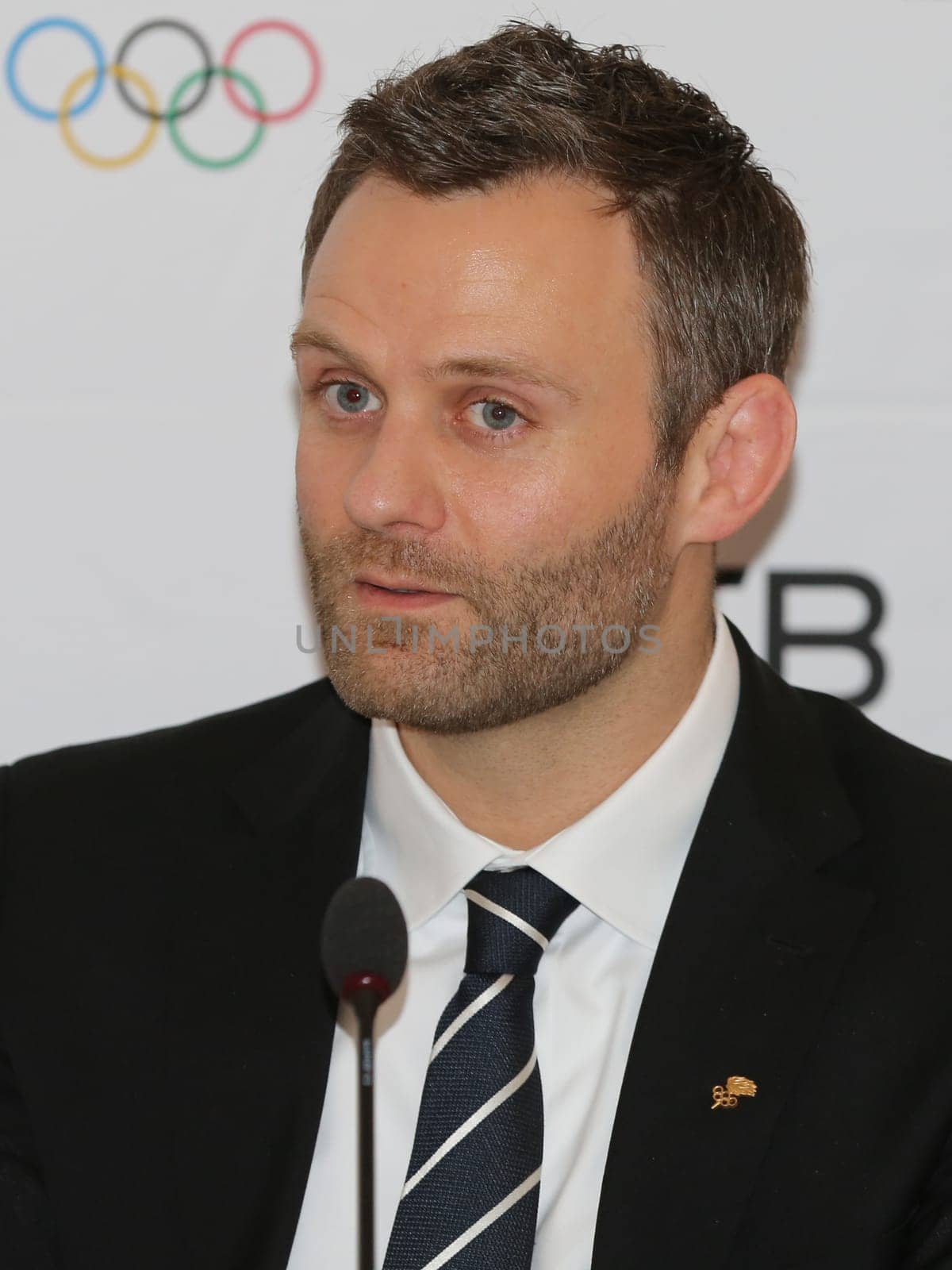 Member of the Presidium of the German Olympic Sports Confederation (DOSB) Ole Bischof at the 13th General Assembly of the DOSB on 03.12.2016 in Magdeburg