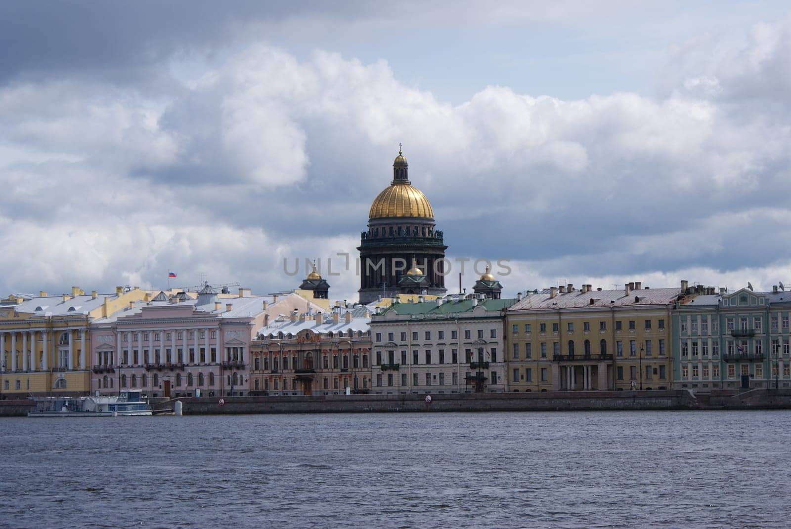 Saint-Petersburg, Russia - August 12, 2016: City of St. Pererburge. The palaces and architecture of the city. Buildings of historical part of the city.
