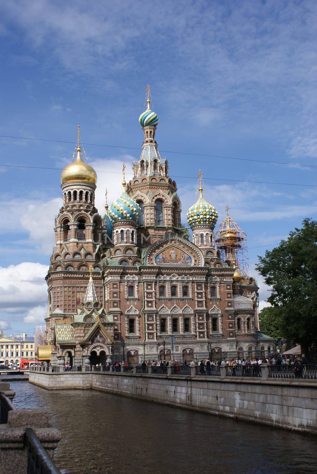 Saint-Petersburg, Russia - August 12, 2016: City of St. Pererburge. The palaces and architecture of the city. Buildings of historical part of the city.