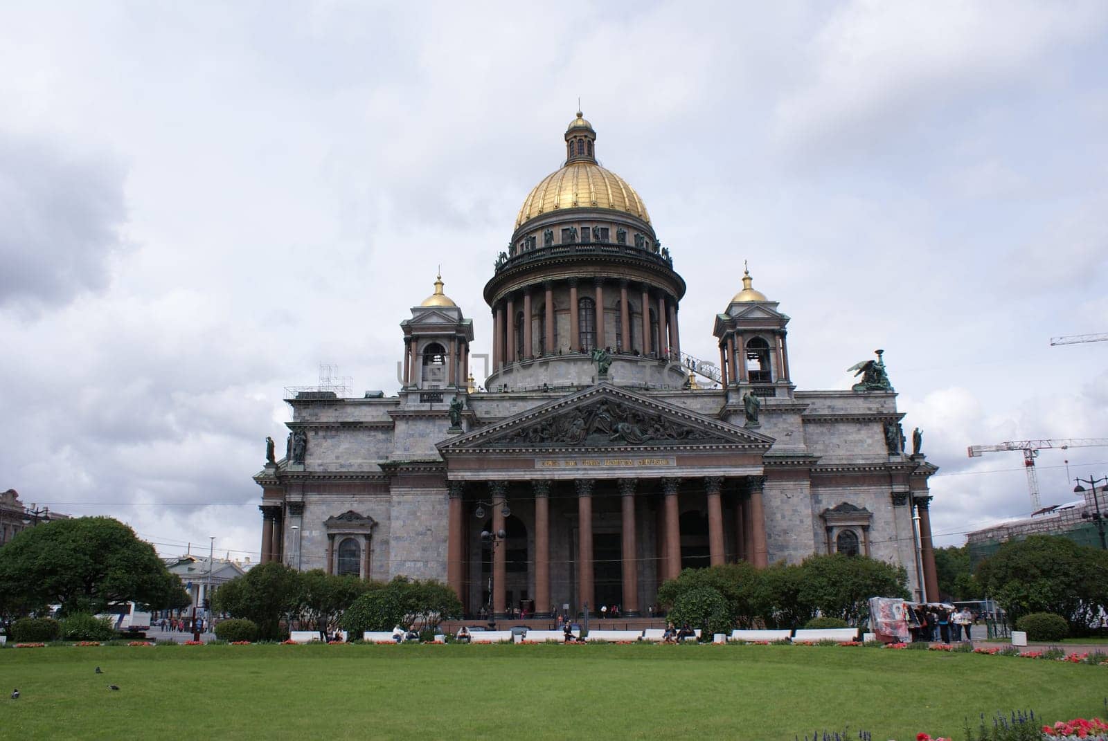 Saint-Petersburg, Russia - August 12, 2016: City of St. Pererburge. The palaces and architecture of the city. Buildings of historical part of the city.