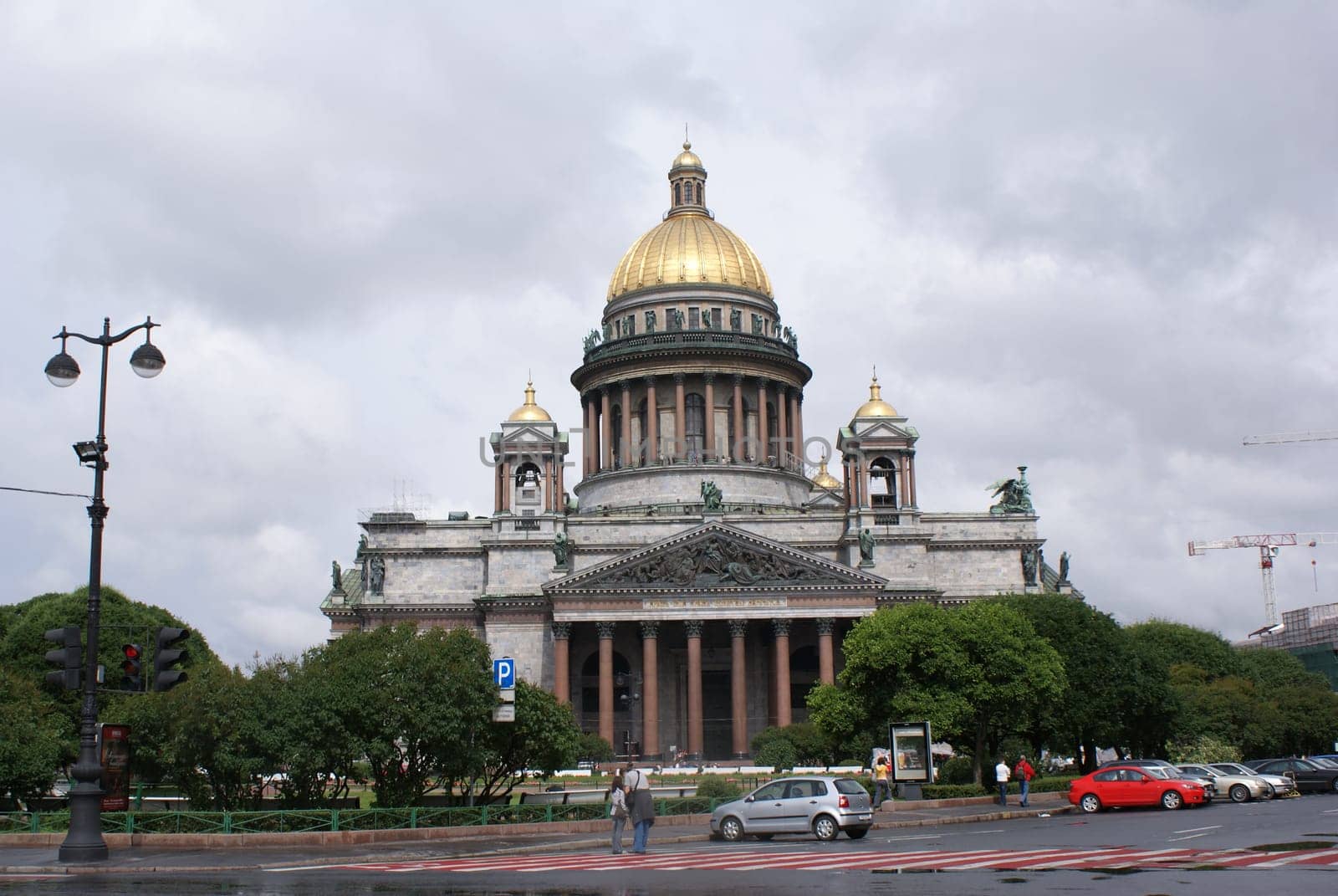 Saint-Petersburg, Russia - August 12, 2016: City of St. Pererburge. The palaces and architecture of the city. Buildings of historical part of the city.
