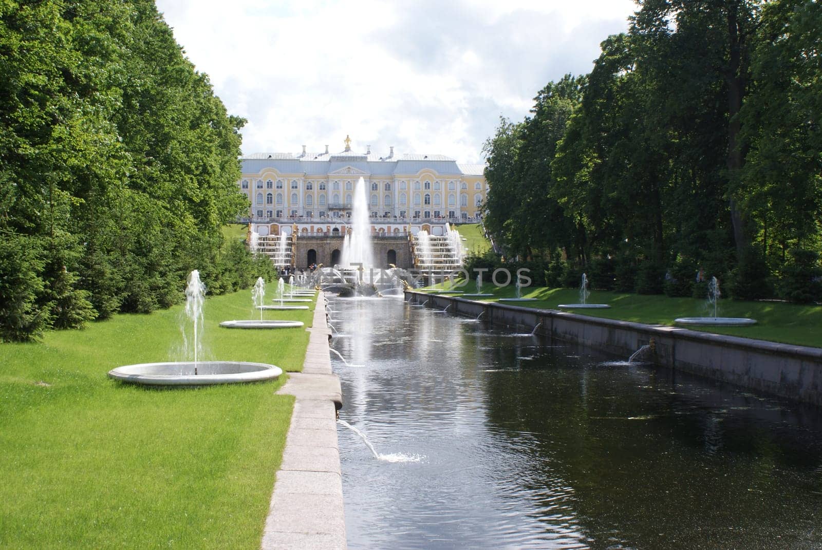 Saint-Petersburg, Russia - August 12, 2016: City of St. Pererburge. The palaces and architecture of the city. Buildings of historical part of the city.