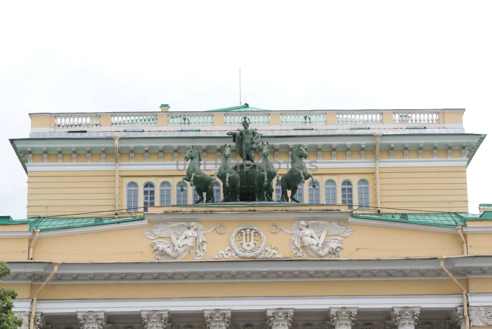 Saint-Petersburg, Russia - August 12, 2016: City of St. Pererburge. The palaces and architecture of the city. Buildings of historical part of the city.