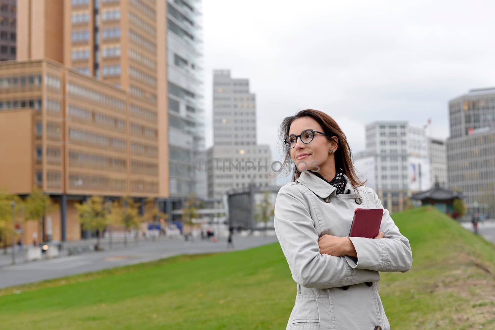 Businesswoman with digital tablet