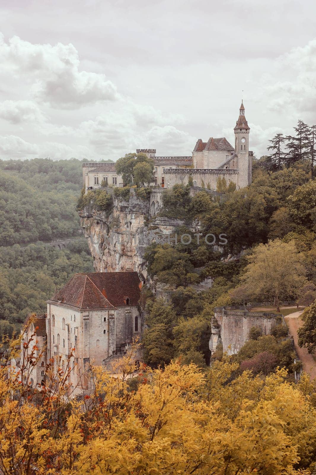 Rocamadour, french village on a cliff, Lot, France