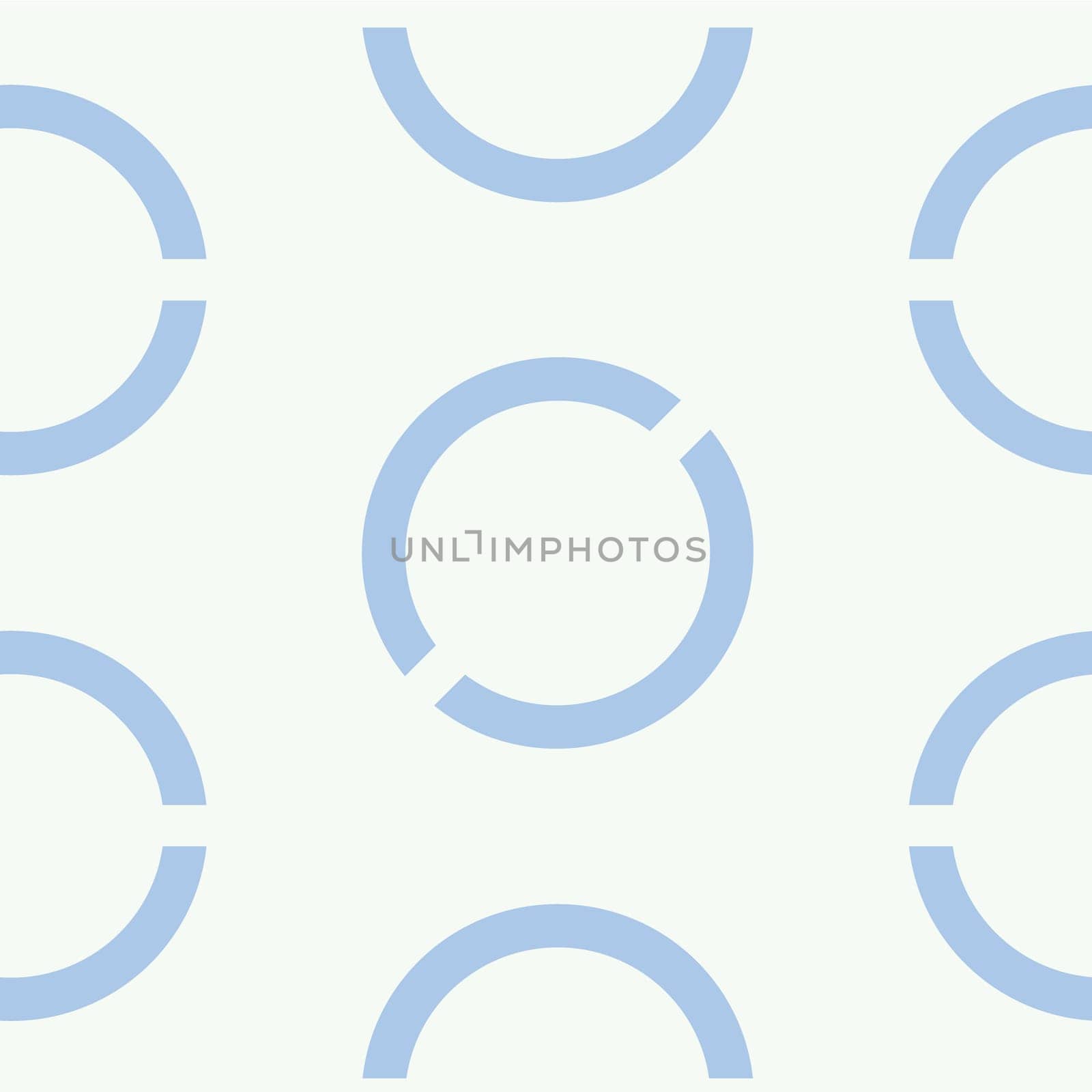 Seamless geometric background with round elements. Vector background. Blue and light-blue