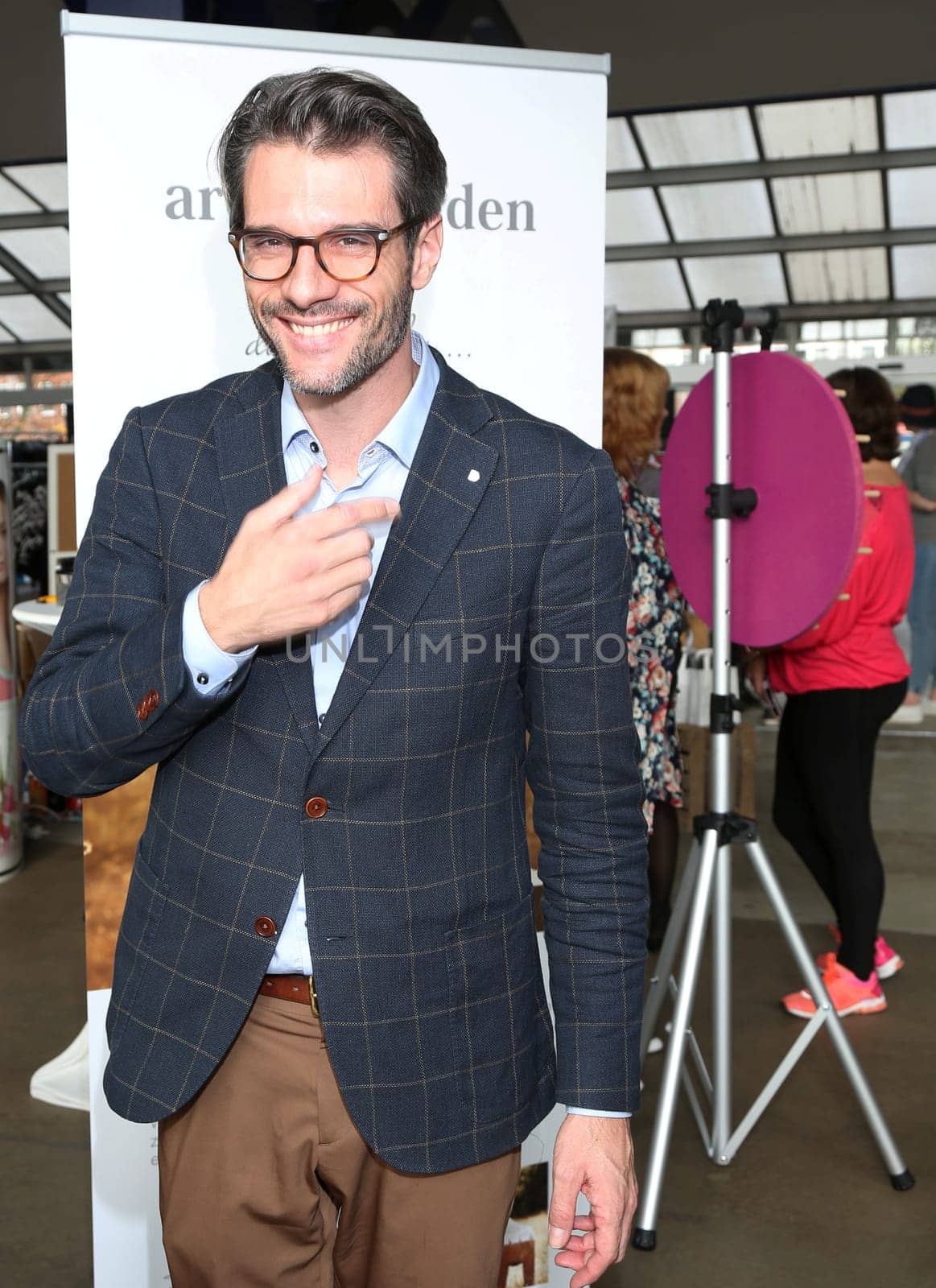 Florent Raimond at a fashion fair in Hamburg