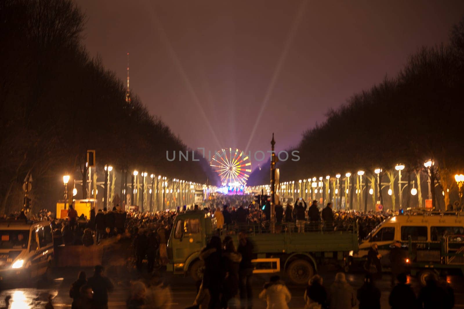 New Year's Eve party at the Brandenburg Gate in Berlin on 31.12.2016