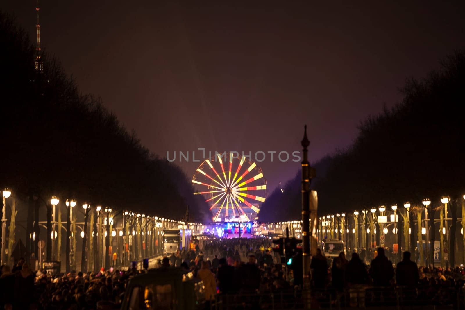 New Year's Eve party at the Brandenburg Gate in Berlin on 31.12.2016