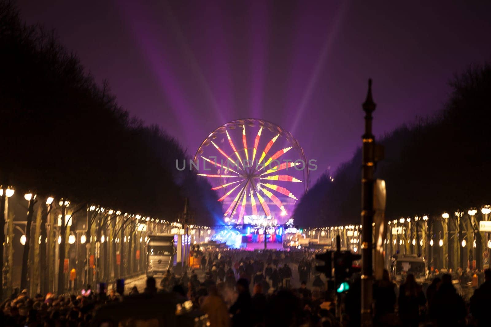 New Year's Eve party at the Brandenburg Gate in Berlin on 31.12.2016