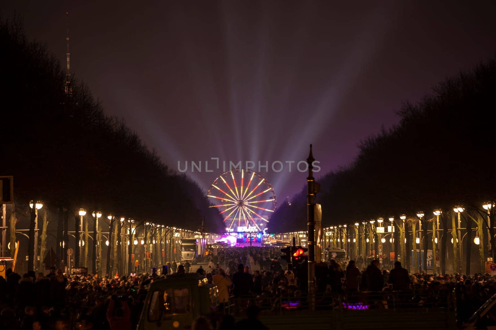 New Year's Eve party at the Brandenburg Gate in Berlin on 31.12.2016