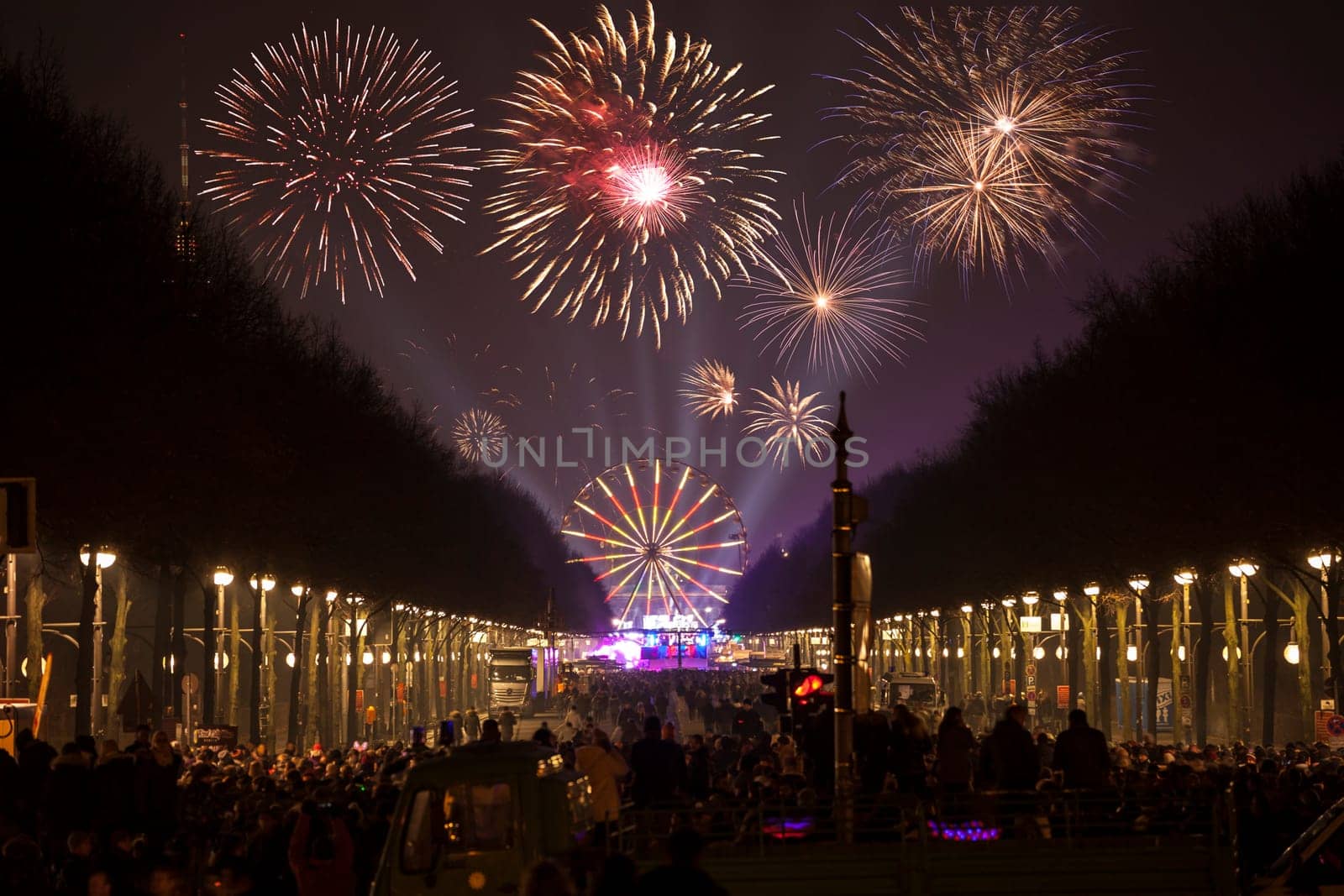 New Year's Eve party at the Brandenburg Gate in Berlin on 31.12.2016