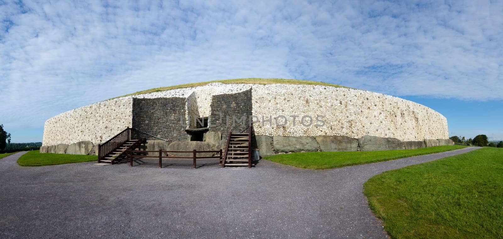 The Neolithic structure of Newgrange in County Meath, Ireland is one of the oldest buildings in the world - a barrow tomb over 3,000 years old.