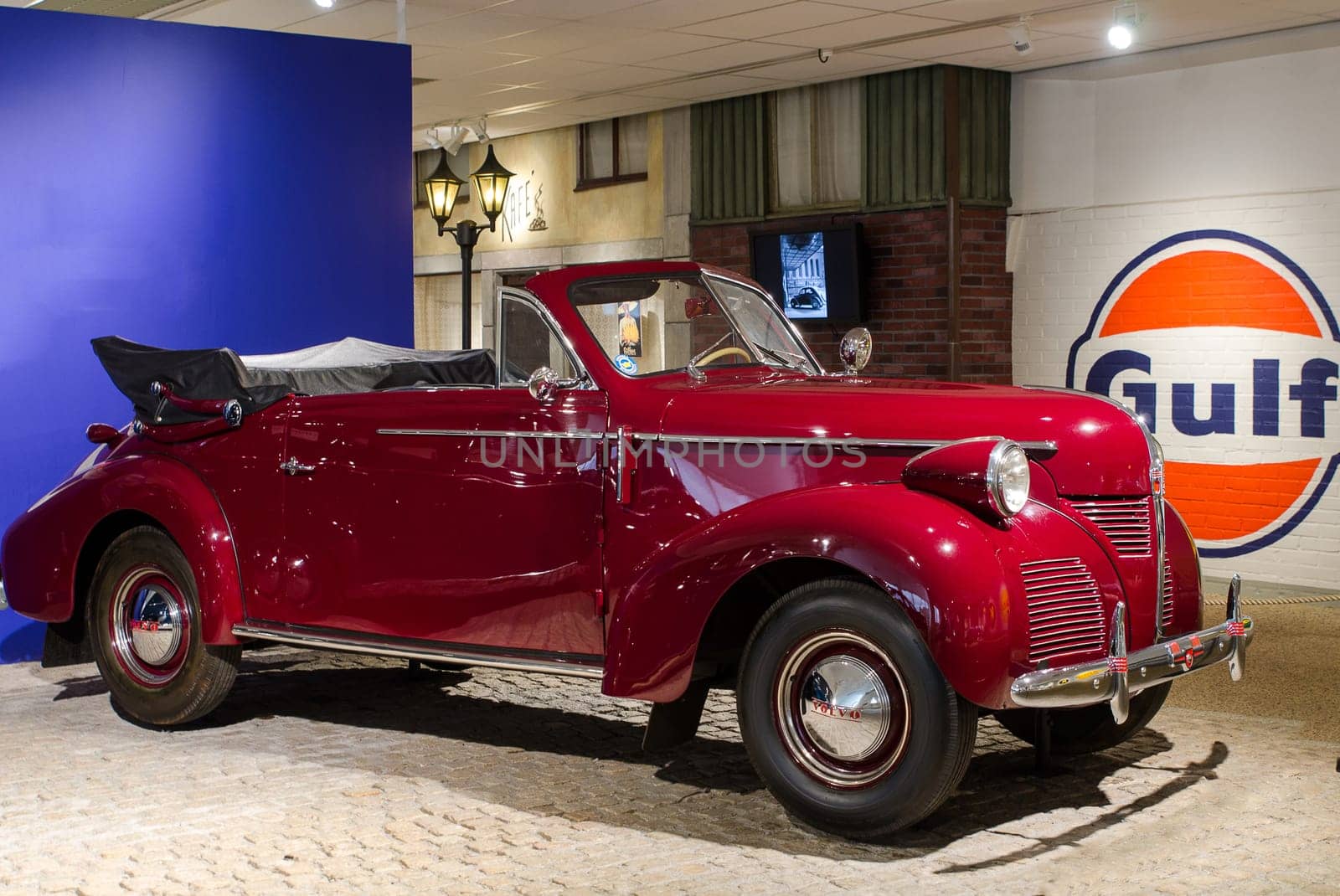 An old nice and groomed convertible model larger