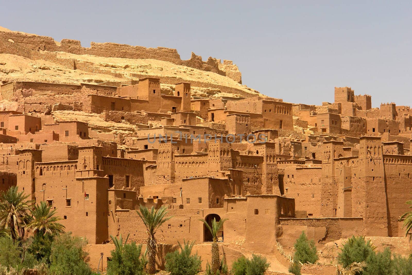ancient city detail of ait benhaddou, morocco