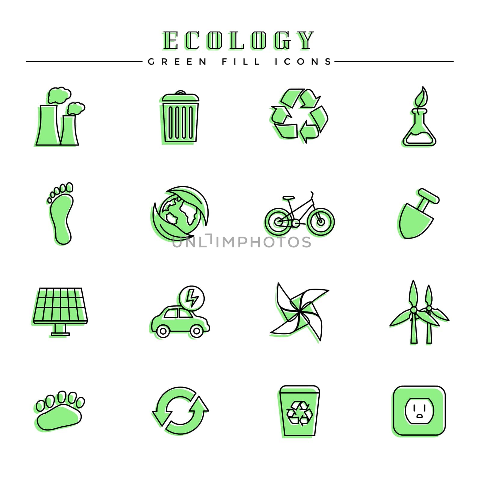 Modern line and color spot style icons, perfect for your branding, web, print or infographic design project.