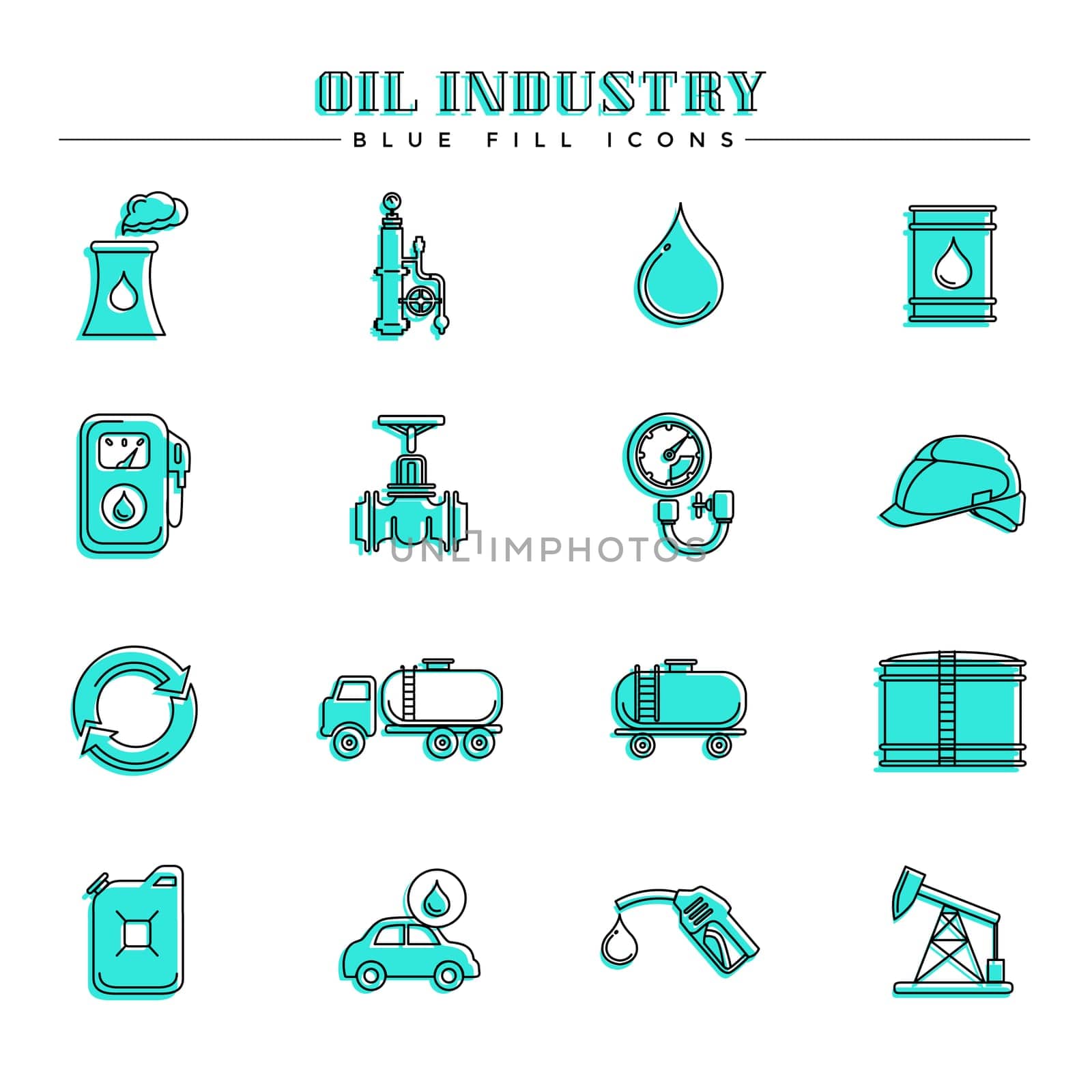 Modern line and color spot style icons, perfect for your branding, web, print or infographic design project.