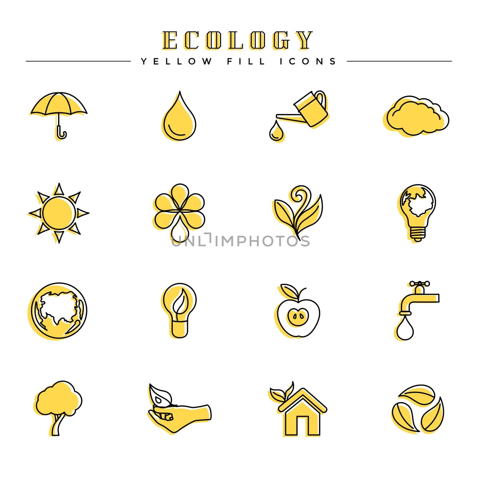 Modern line and color spot style icons, perfect for your branding, web, print or infographic design project.