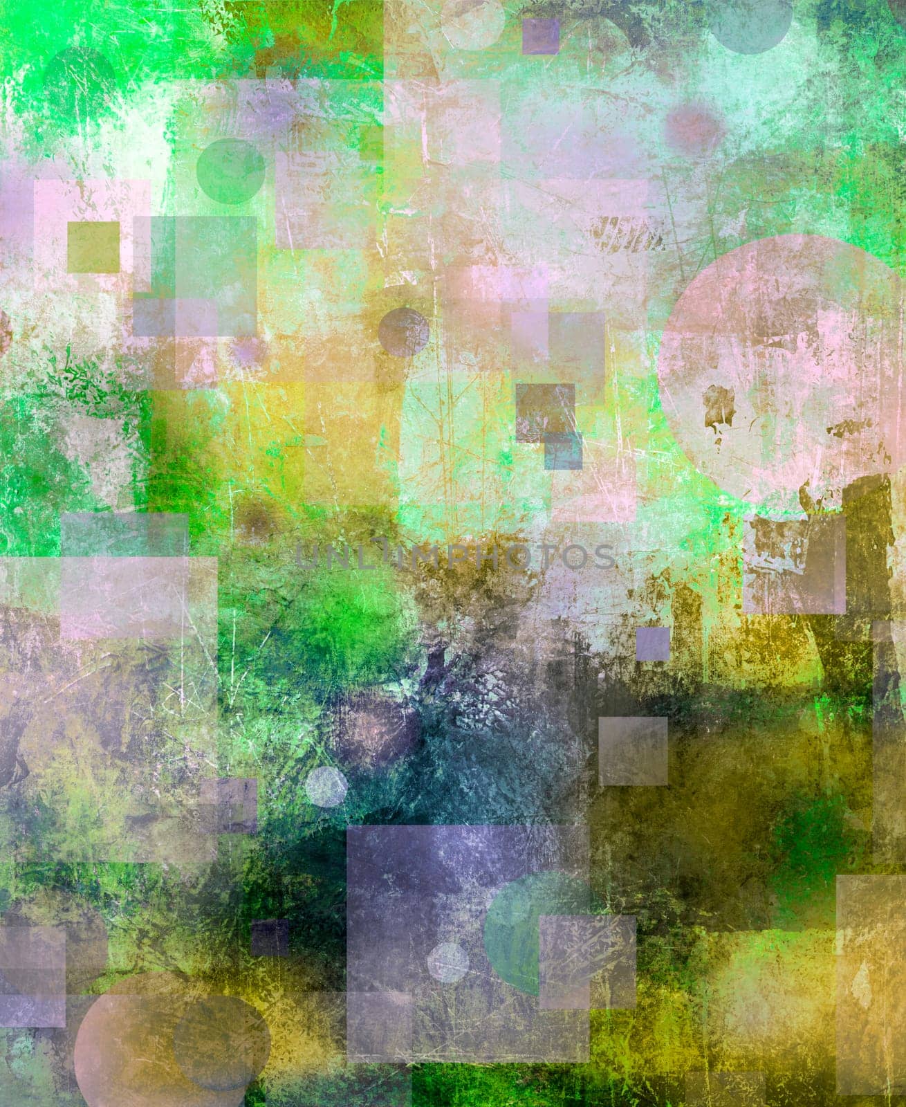 abstract circle square shape concept background