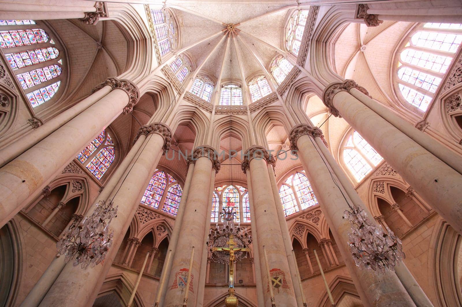 St-Julien Cathedral Choir Vaults, Le Mans, Sarthe, France
