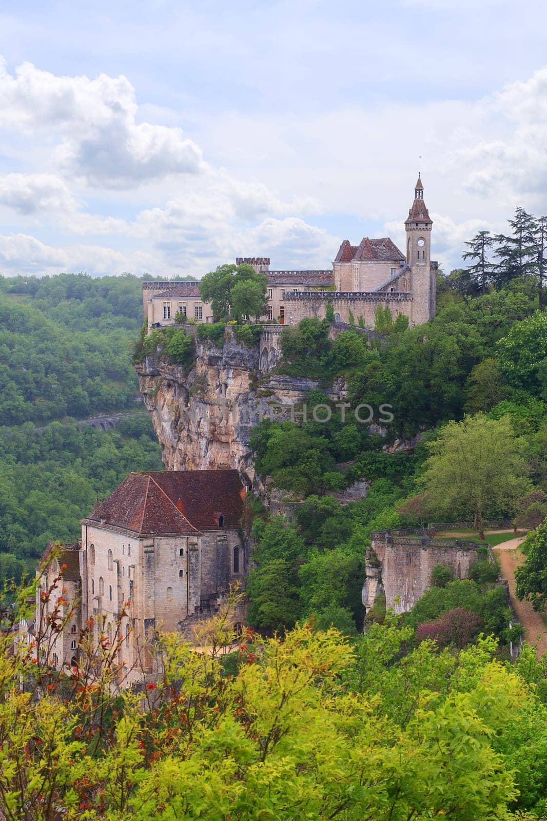 Rocamadour, french village on a cliff, Lot, France