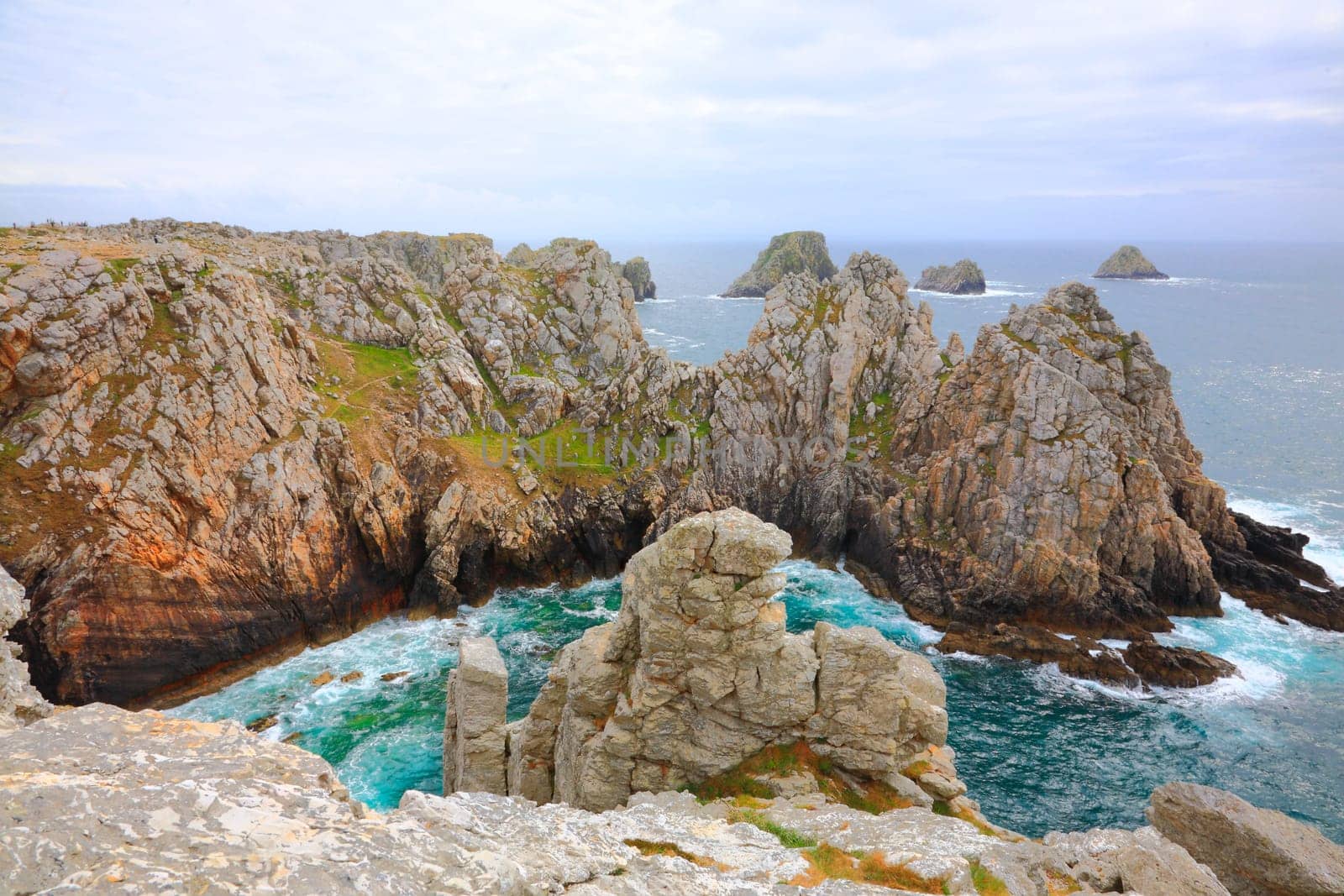 Pen-Hir cape, Crozon peninsula. Brittany, France