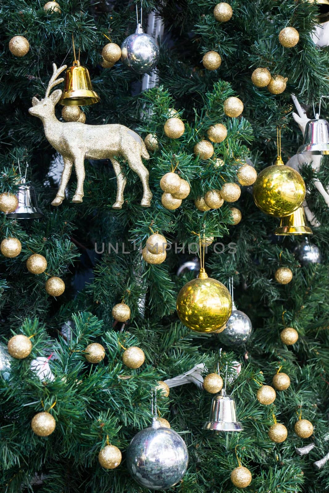 Christmas decoration on the tree, stock photo