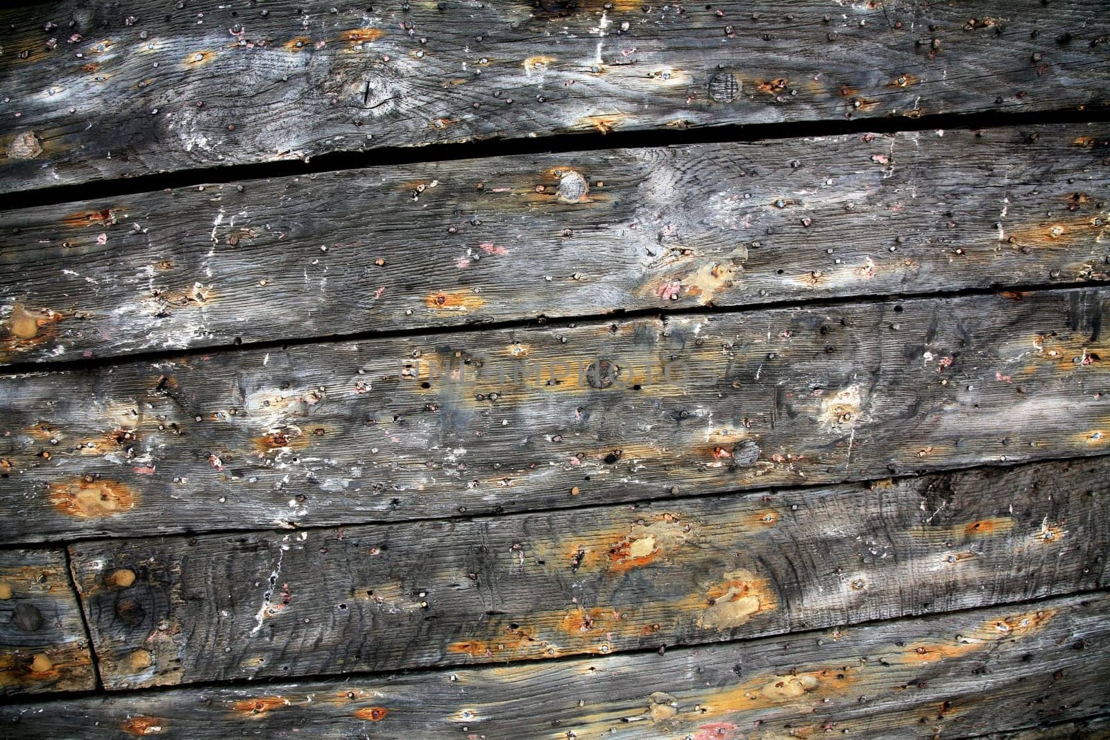 Wooden structure from the boat