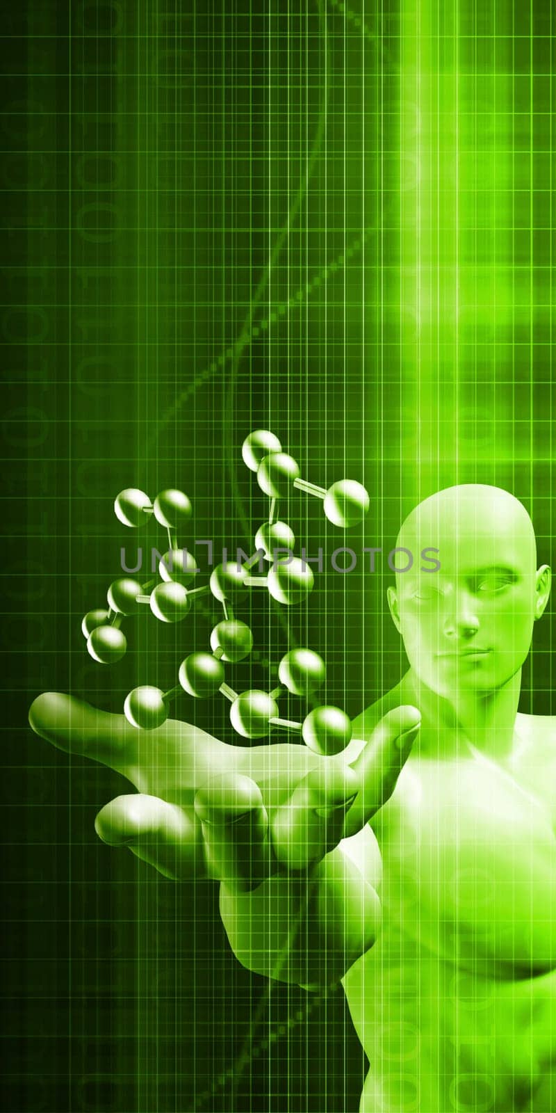 Science Molecular DNA Structure as a Concept