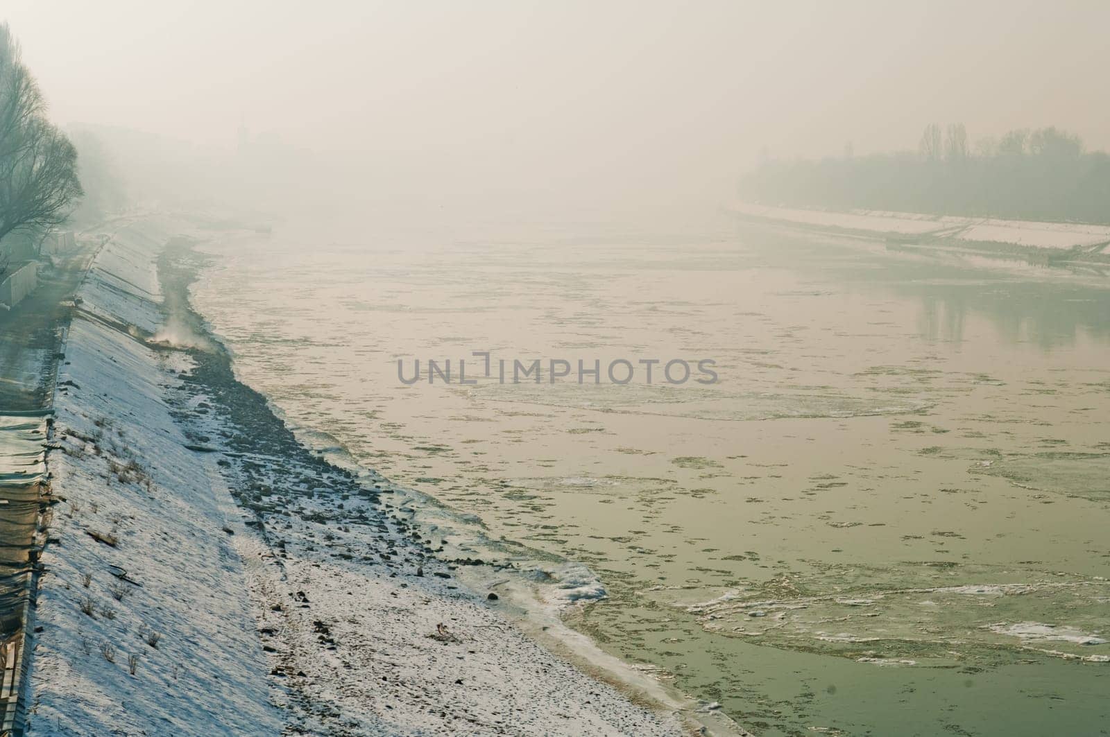 Cold weather, anticyclone favours air pollutants to accumulate and form a dense layer named smog over the city