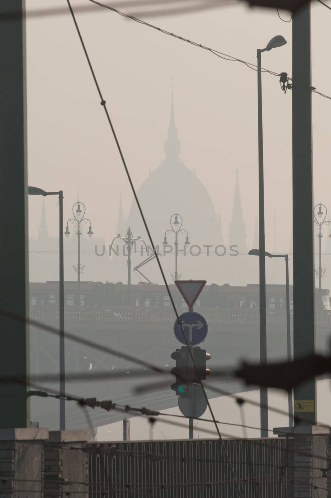 Cold weather, anticyclone favours air pollutants to accumulate and form a dense layer named smog over the city