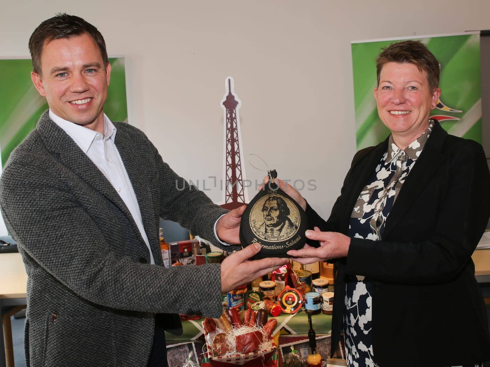 Minister of Agriculture and environment of the state of Saxony-Anhalt Prof. Dr. Claudia Dalbert at the presentation of products from Saxony-Anhalt for the Green Week 2017 in Berlin