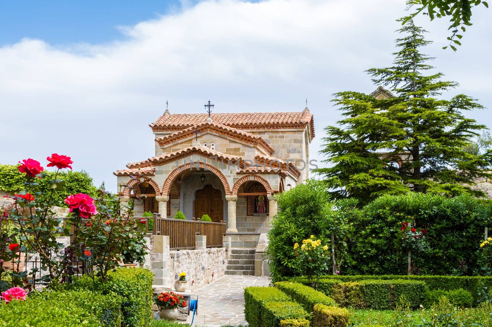 The monastery church in Greece