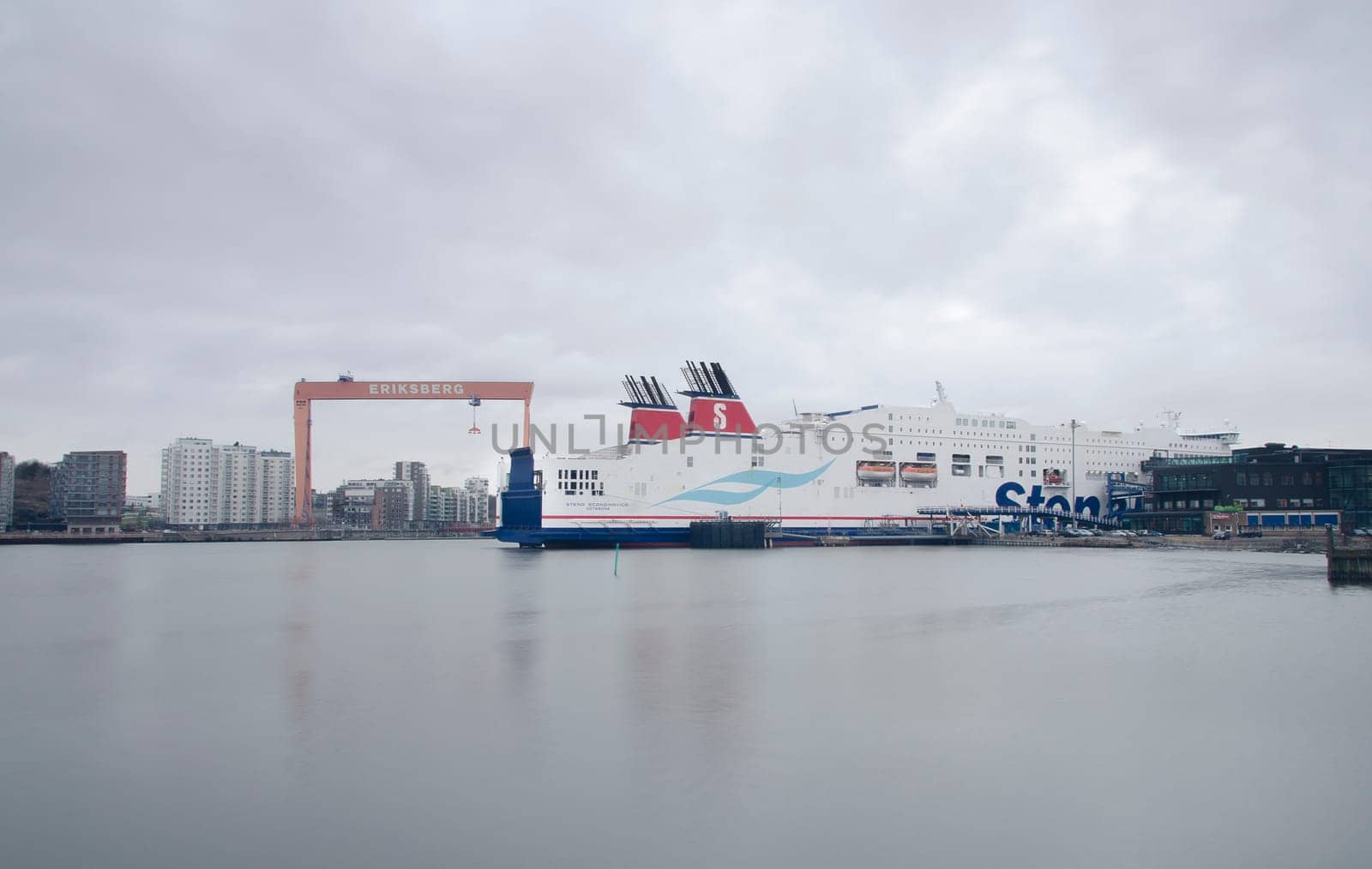 one big boat in Gothenburg harbour wait for the passanger